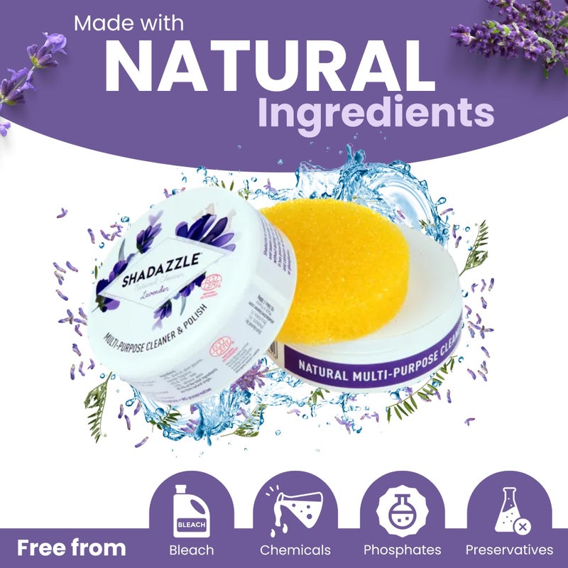 Shadazzle Natural All Purpose Cleaner and Polish â€“ Eco friendly Multi-purpose Cleaning Product (1 Pack, Lavender) - Image 3